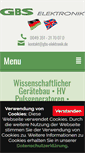 Mobile Screenshot of gbs-elektronik.de