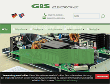 Tablet Screenshot of gbs-elektronik.de